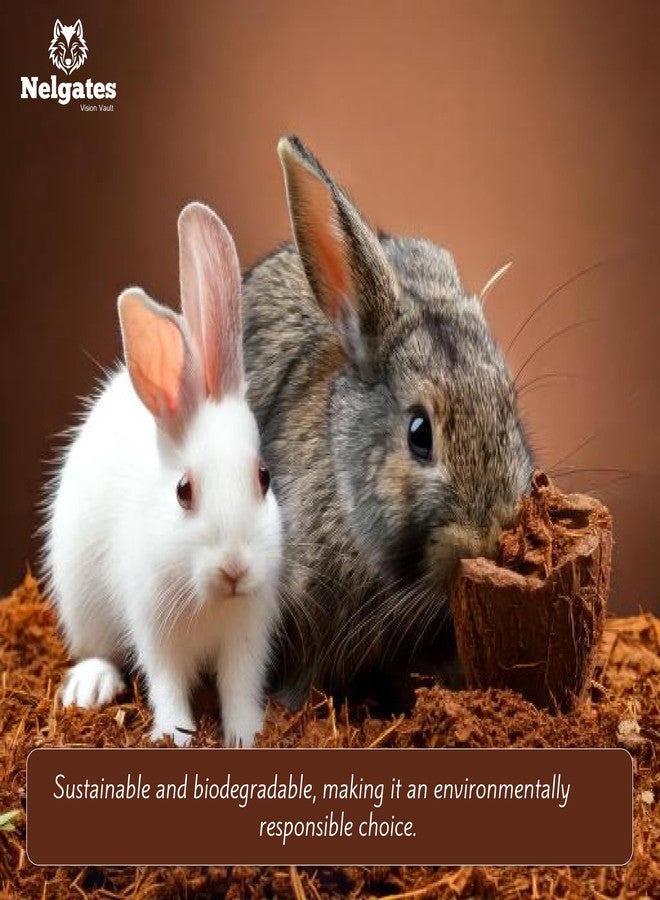 Nelgates Small Animal Bedding, Natural Soft Paper Bedding Coco peat for Small Indoor and Outdoor Pets Rabbit, Guinea Pig, Hamster, Chinchilla, Rat, or Mouse 1kg Animal Bedding pet Products - Image 5